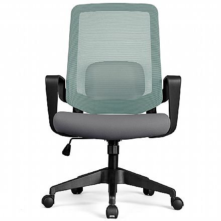 Cadeira de Escritório DT3 Office Verana V2 - Verde e Cinza - 12074-4