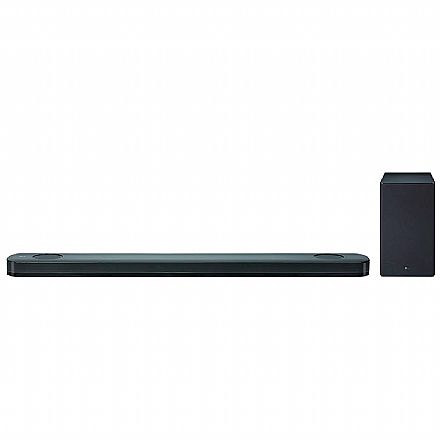 Soundbar 5.1.2 LG SK9Y - 500W RMS - Subwoofer sem fio - Conexão HDMI, Óptico, Bluetooth e Wi-Fi - Dolby Atmos®