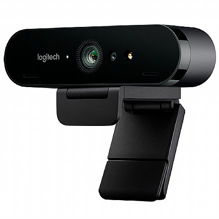 Web Câmera Logitech Brio Ultra HD Pro 4K - HDR - Windows Hello - Microfone Duplo - 960-001105
