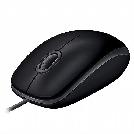 Mouse USB Logitech M110 Silent - Clique Silencioso - Ambidestro - Preto - 910-005493