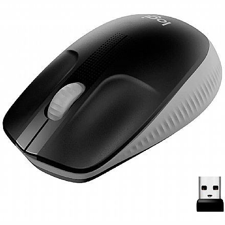 Mouse sem Fio Logitech M190 - Cinza - 910-005902