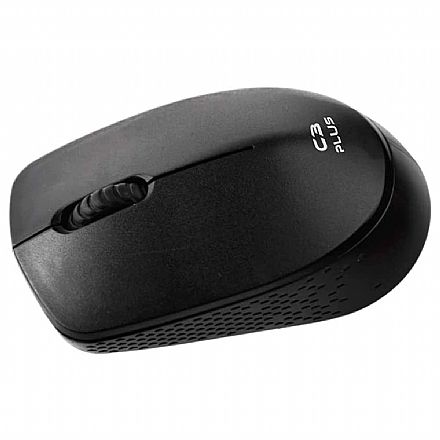 Mouse sem Fio C3Plus M-W17BK - 2.4GHz - 1000dpi - Preto