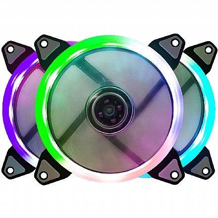 Cooler 120mm Bluecase Ring - LED RGB - BFR-07RGB