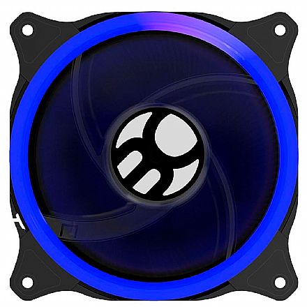 Cooler 120mm Bluecase Ring - LED Azul - BFR-11B