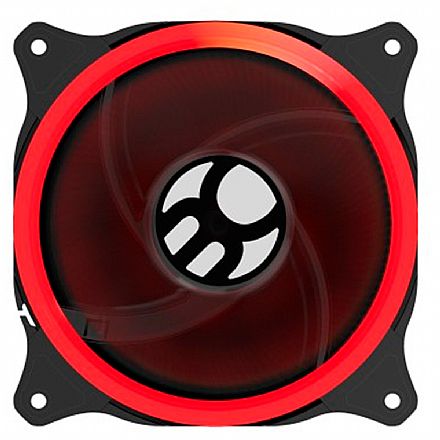 Cooler 120mm Bluecase Ring - LED Vermelho - BFR-11R