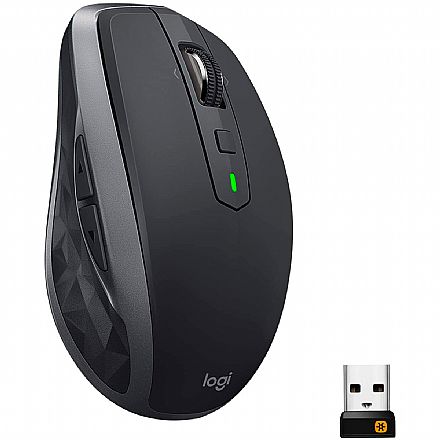 Mouse sem Fio Logitech MX Anywhere 2S - Bluetooth ou USB Unifying - Logitech Flow - 910-005132