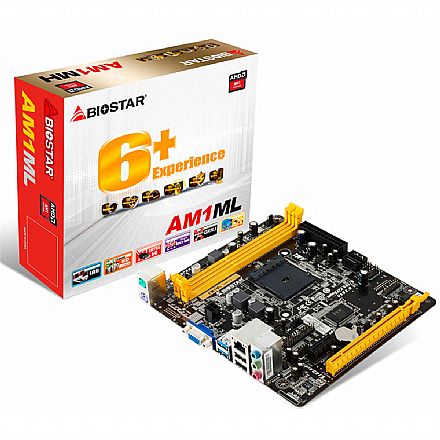 Placa Mãe Biostar AM1ML (AM1 - DDR3) - USB 3.0