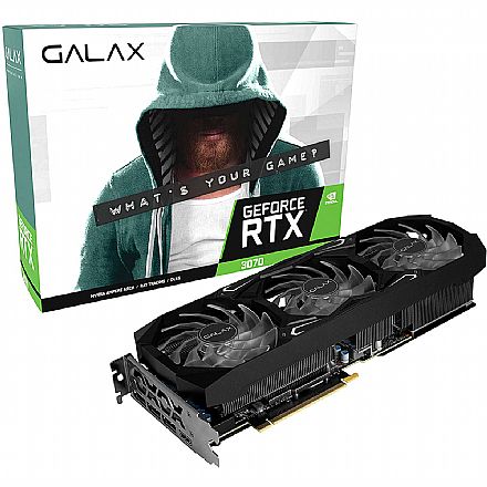 GeForce RTX 3070 8GB GDDR6 256bits - Serious Gaming Edition - Galax 37NSL6MD1GNA - Selo LHR