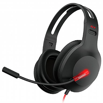 Headset Gamer Edifier G1 - com Microfone - USB - G1-USB-BK