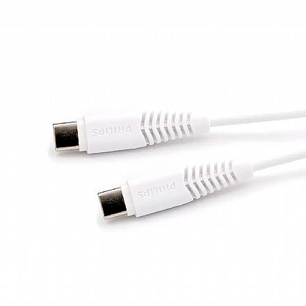 Cabo USB-C - 1.2 metro - Branco - Philips DLC5531CW/97