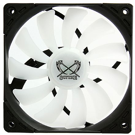 Cooler 120mm Scythe Kaze Flex - 800 RPM - Sem PWM - SU1225FD12LR-RDP