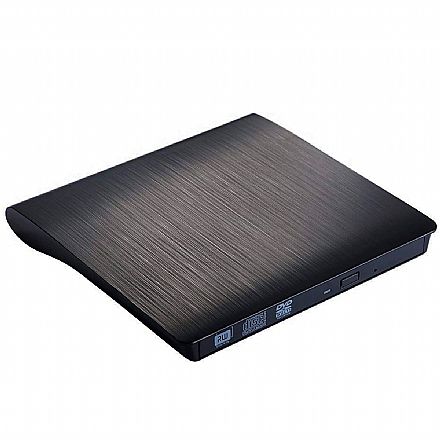 Gravador DVD Externo Slim Bluecase - Portátil - USB 3.0 - BGDE-04