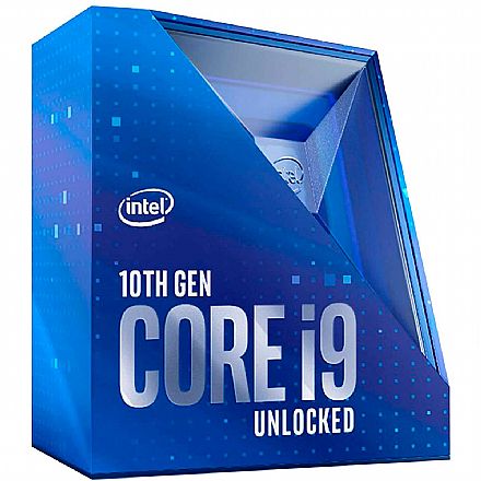 Intel® Core I9 10900K - LGA 1200 - 3.7GHz (Turbo 5.3GHz) - Cache 20MB - 10ª Geração - BX8070110900K