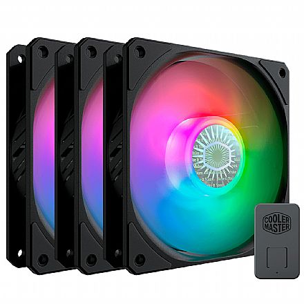 Kit 3 Coolers 120mm Cooler Master SickleFlow - ARGB - MFX-B2DN-183PA-R1