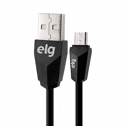 Cabo Micro USB para USB - 1 metro - ELG M510