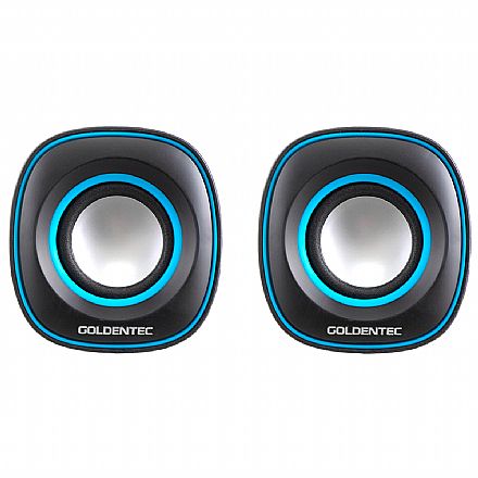 Caixa de Som Goldentec GT Sound 2.0 - 6W RMS - Alimentação USB - 26365