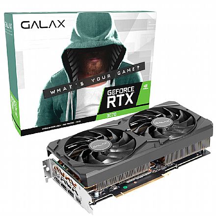 GeForce RTX 3070 8GB GDDR6 256bits - EX 1 Click O.C - Galax 37NSL6MD2V7V