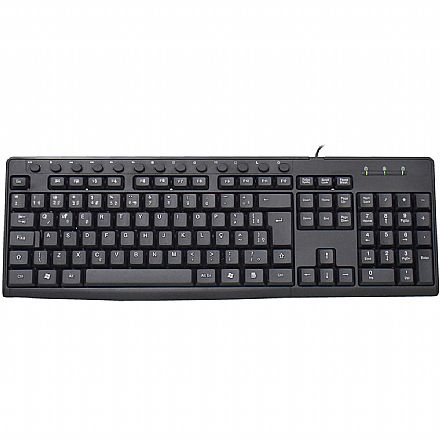 Teclado USB Multimidia K-Mex KM-6328U - ABNT2