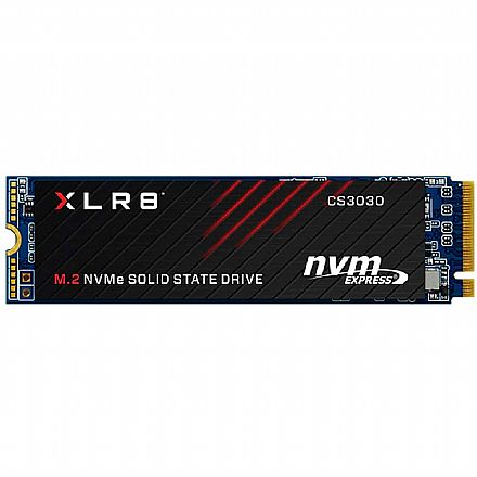 SSD M.2 500GB PNY CS3030 - NVMe - Leitura 3500MB/s - Gravação 2000MB/s - M280CS3030-500-RB