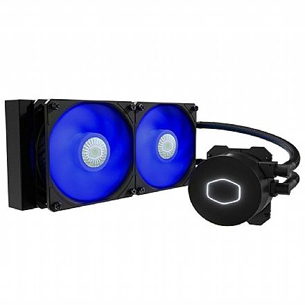 Water Cooler MasterLiquid ML240L V2 - LED Azul - Cooler Master MLW-D24M-A18PB-R2