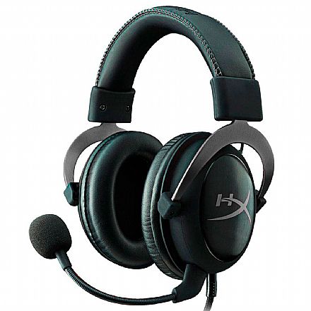 Headset Gamer HyperX Cloud II - 7.1 Surround - Conector P2 - Preto e Cinza - KHX-HSCP-GM