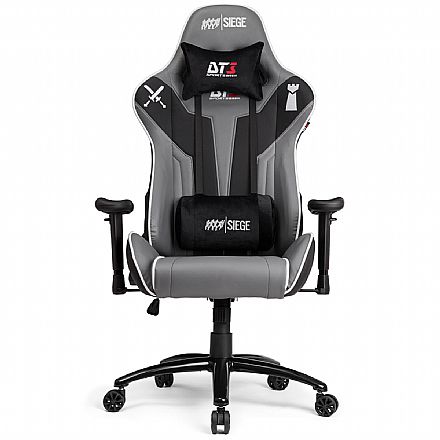 Cadeira Gamer DT3 Sports Elise Rainbow Six - Encosto Reclinável - Construção em Aço - Cinza - 12343-3