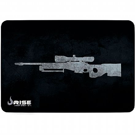 Mousepad Gamer Rise Mode Sniper - Grande 420 x 290mm - Cinza - RG-MP-05-SPG