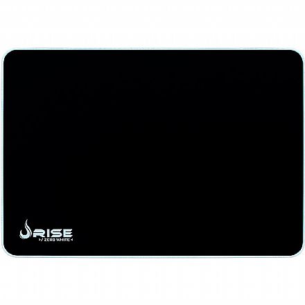 Mousepad Gamer Rise Mode Zero - Grande: 420 x 290mm - Branco - RG-MP-05-ZW