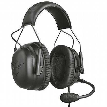 Headset Gamer Trust GXT 444 Wayman Pro - Multiplataforma - Conector P2 + Adaptador P3 - T23248