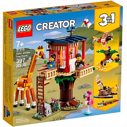 LEGO Creator 3 Em 1 - Safari Casa na Árvore - 31116