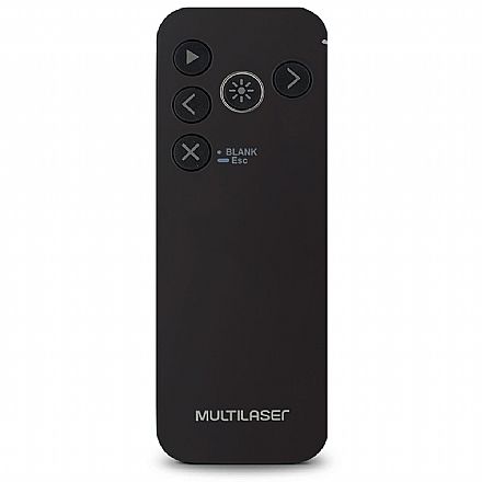 Apresentador Multimídia Laser Point Multilaser Slim AC294 - Receptor USB - Alcance 15m
