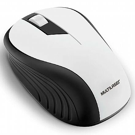 Mouse sem Fio Multilaser MO216 - 1200dpi - Preto e Branco