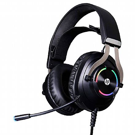 Headset Gamer HP H360GS - 7.1 Surround - Drivers 50mm - USB - RGB