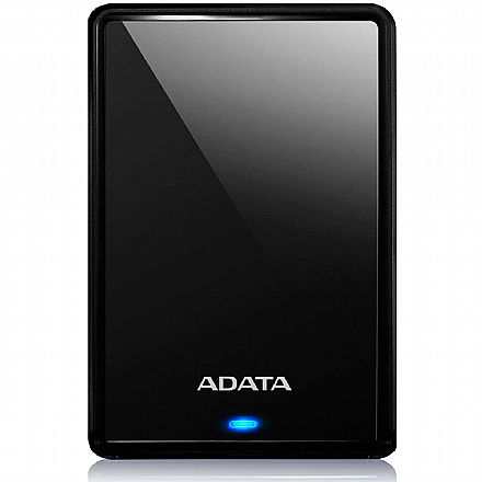 HD Externo 2TB Portátil Adata Slim HV620S - USB 3.2 - AHV620S-2TU31-CBK