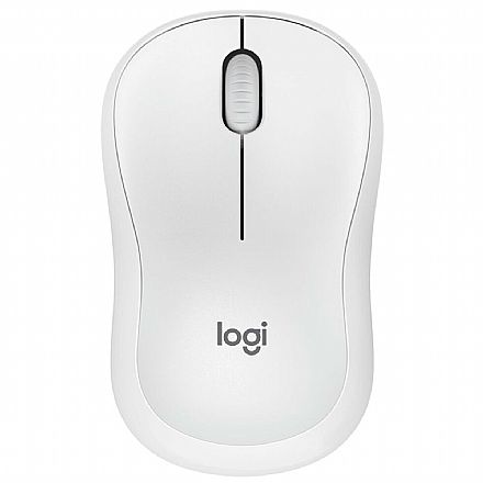 Mouse sem Fio Logitech M220 Silent - 1000dpi - Branco - 910-006125