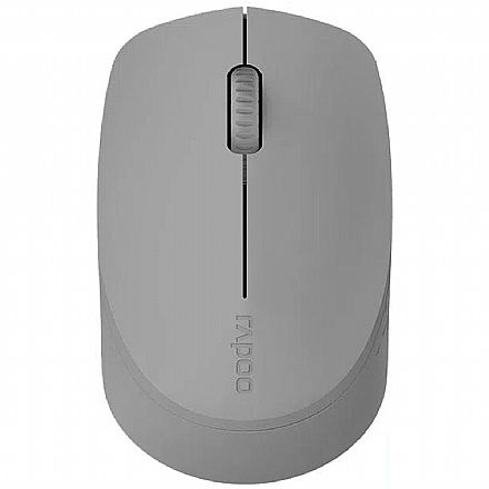 Mouse sem Fio Rapoo M100 - 1000dpi - Bluetooth e USB - Cinza - RA010