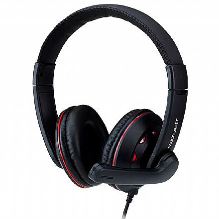 Headset Gamer Multilaser PH334 - Microfone - Conector USB