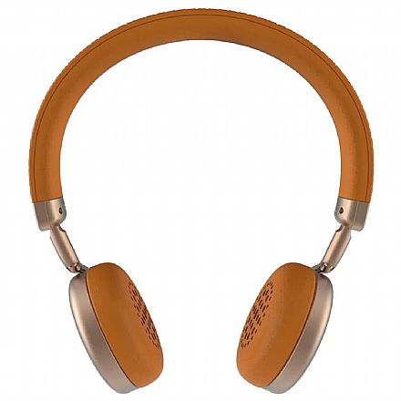 Headset sem Fio Intelbras Focus Style - Bluetooth - Microfone - Gold - 4010012