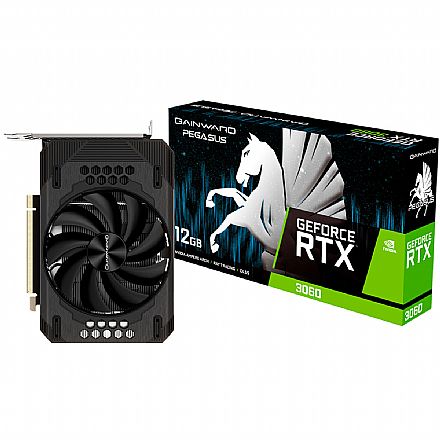 Placa de Vídeo GeForce RTX 3060 12GB GDDR6 192bits - Gaiward Pegasus NE63060019K9-190AE - Selo LHR - Selo LHR