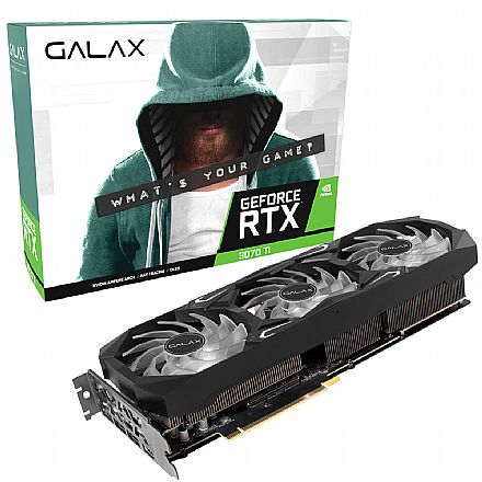 GeForce RTX 3070Ti 8GB GDDR6X 256bits - Galax Serious Gaming Series 37ISM6MD4BSG - Selo LHR