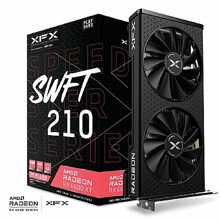 Placa de Vídeo AMD Radeon RX 6600 XT 8GB GDDR6 128bits - XFX Speedster SWFT 210 RX-66XT8DFDQ