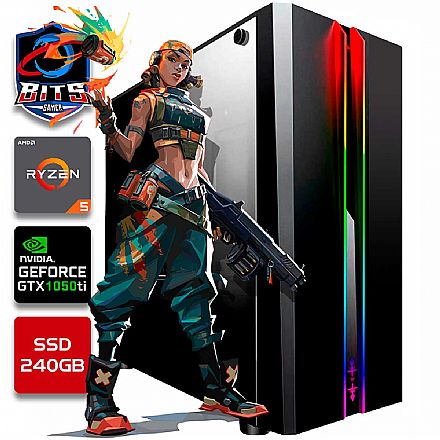 PC Gamer Bits 2022 - Ryzen 3600 - Asus Prime, RAM 8GB, SSD 240GB, GeForce GTX 1050 Ti