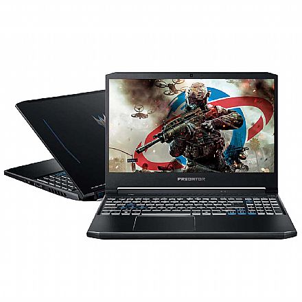 Notebook Acer Gaming Predator Helios 300 - Tela 15.6" Full HD, Intel i7 10750H, RAM 32GB, SSD 512GB + HD 2TB, GeForce RTX 2070, Windows 10 - PH315-53-75NL