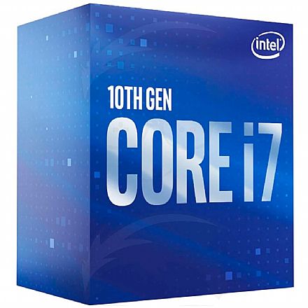 Intel® Core i7 10700F - LGA 1200 - 2.9GHz (Turbo 4.8GHz) - Cache 16MB - 10ª Geração - BX8070110700F