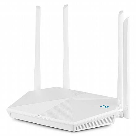 Roteador Wi-Fi ZTE ZT360 AX1800 - Wi-Fi 6 - Gigabit - NetSphere™ EasyMesh - Beamforming - MU-MIMO - Smart Band Steering - Space Series