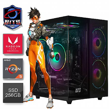 PC Gamer Bits 2025 - Ryzen 5 5600GT, 16GB Dual Channel, SSD 256GB, Video Radeon Vega 7 - Windows 11