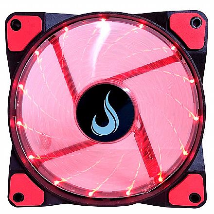 Cooler 120mm Rise Mode Wind - LED Vermelho - RM-WN-01-BR