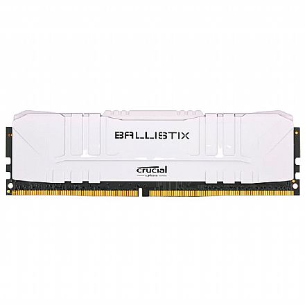 Memória 8GB DDR4 3200MHz Crucial Ballistix - CL16 - Branca - BL8G32C16U4W