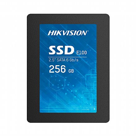 SSD 256GB Hikvision E100 - Leitura 560MB/s - Gravação 510MB/s