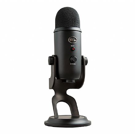 Microfone Condensador Blue Yeti - USB - Profissional - com Suporte